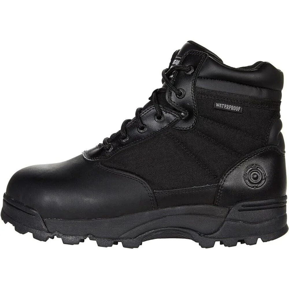 Original S.W.a.T. Classic 6 Men's 4 Black Leather Safety Toe Work Boots ZPO2457